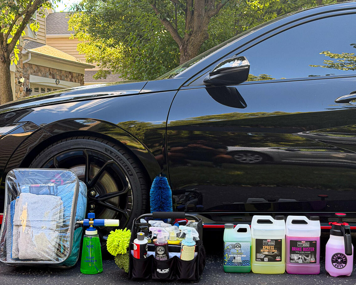 Fully equipped mobile car detailing setup servicing clients in Phoenixville PA.
